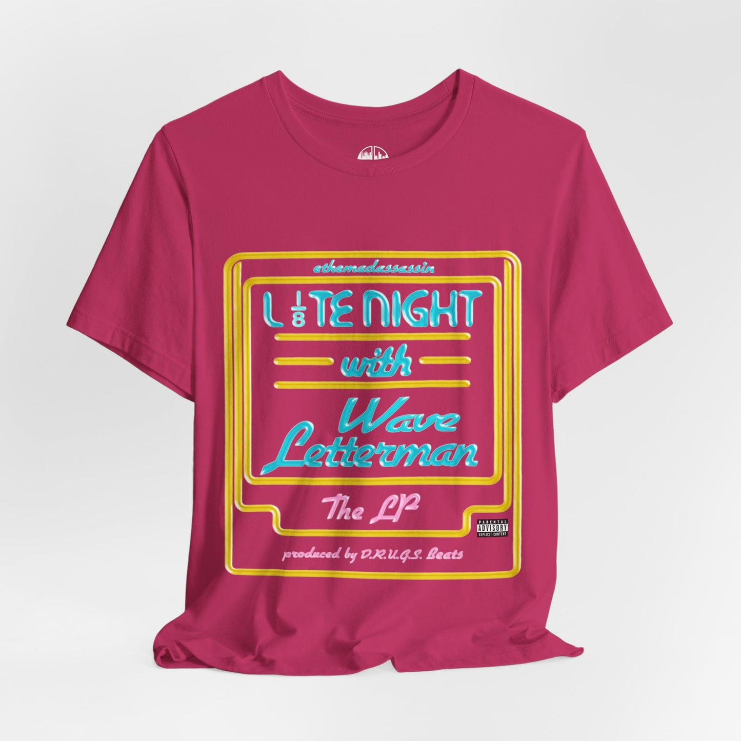 ethemadassassin - LATE NIGHT WITH WAVE LETTERMAN Unisex Tee
