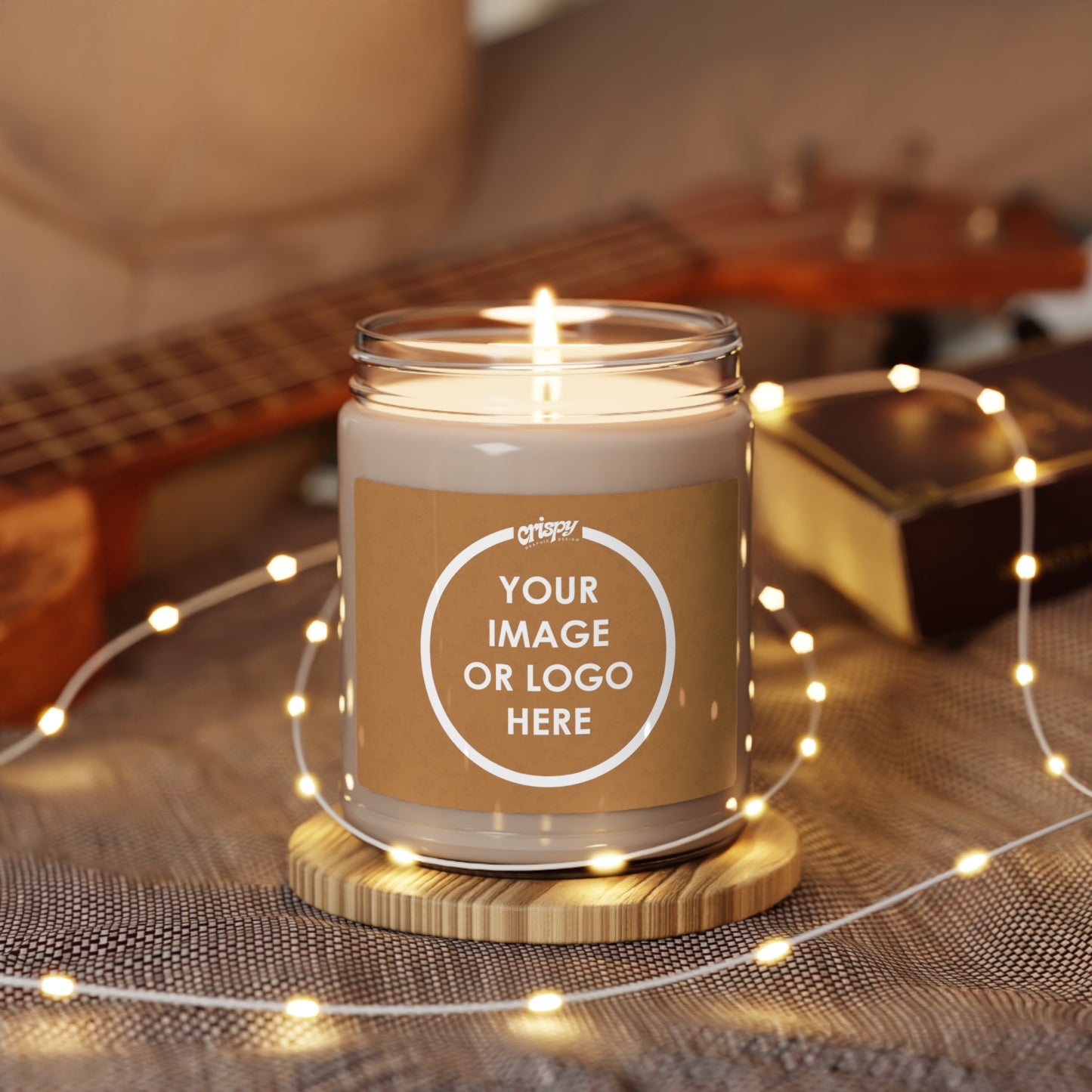 Personalized Scented Soy Candles (9oz) by Crispy Graphics