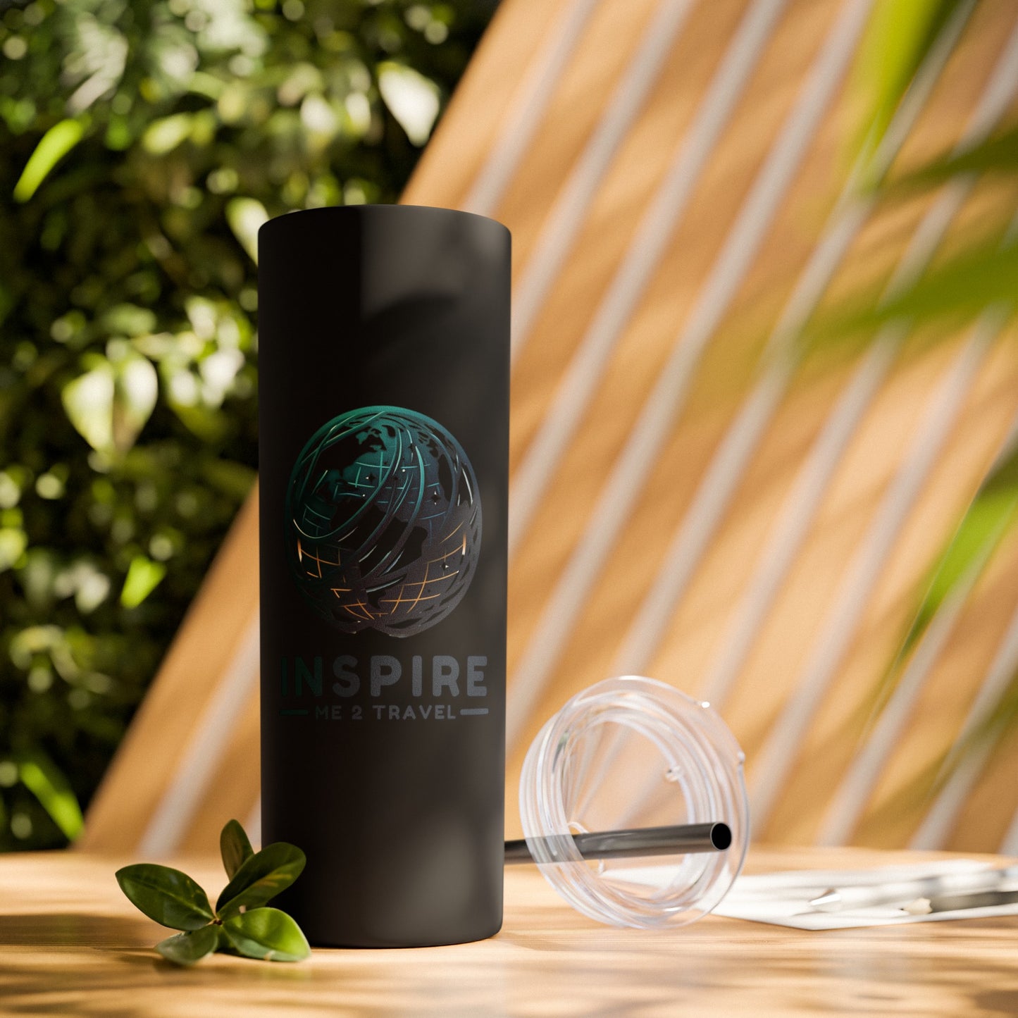 Inspire Me 2 Travel - Skinny Tumbler with Straw, 20oz