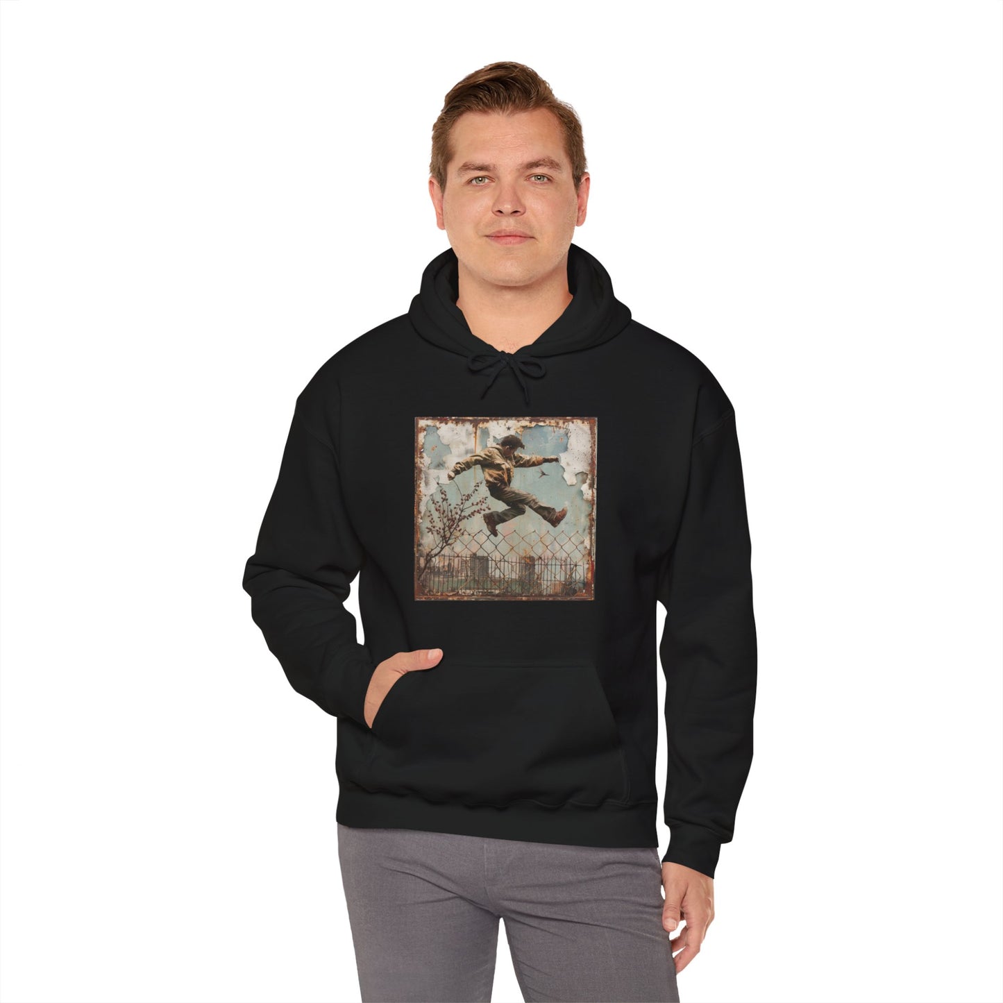 HOPPING THE FENCE - Hooded Sweatshirt