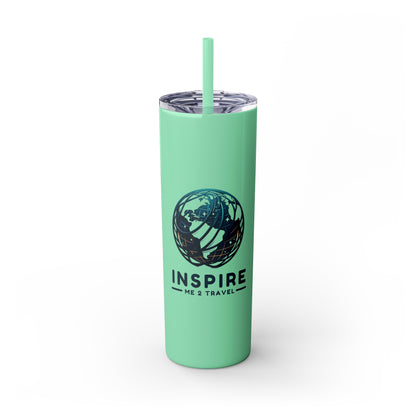 Inspire Me 2 Travel - Skinny Tumbler with Straw, 20oz