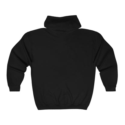 Black Love Fist Rings Full Zip Hoodie