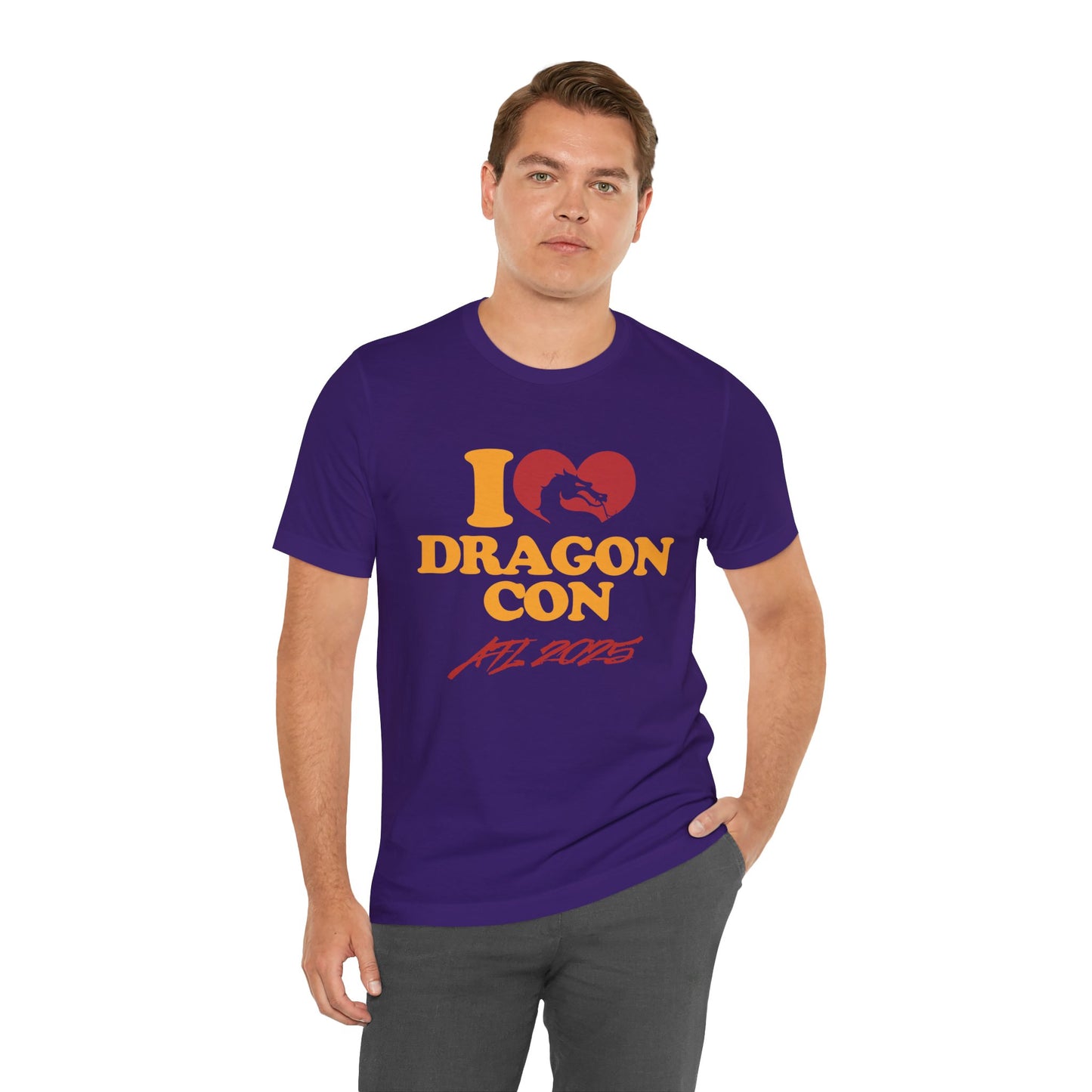 I Love Dragon Con Short Sleeve Tee, Unisex Dragon Con T-Shirt, Convention Shirt, Geek Apparel, Fan Event Tee