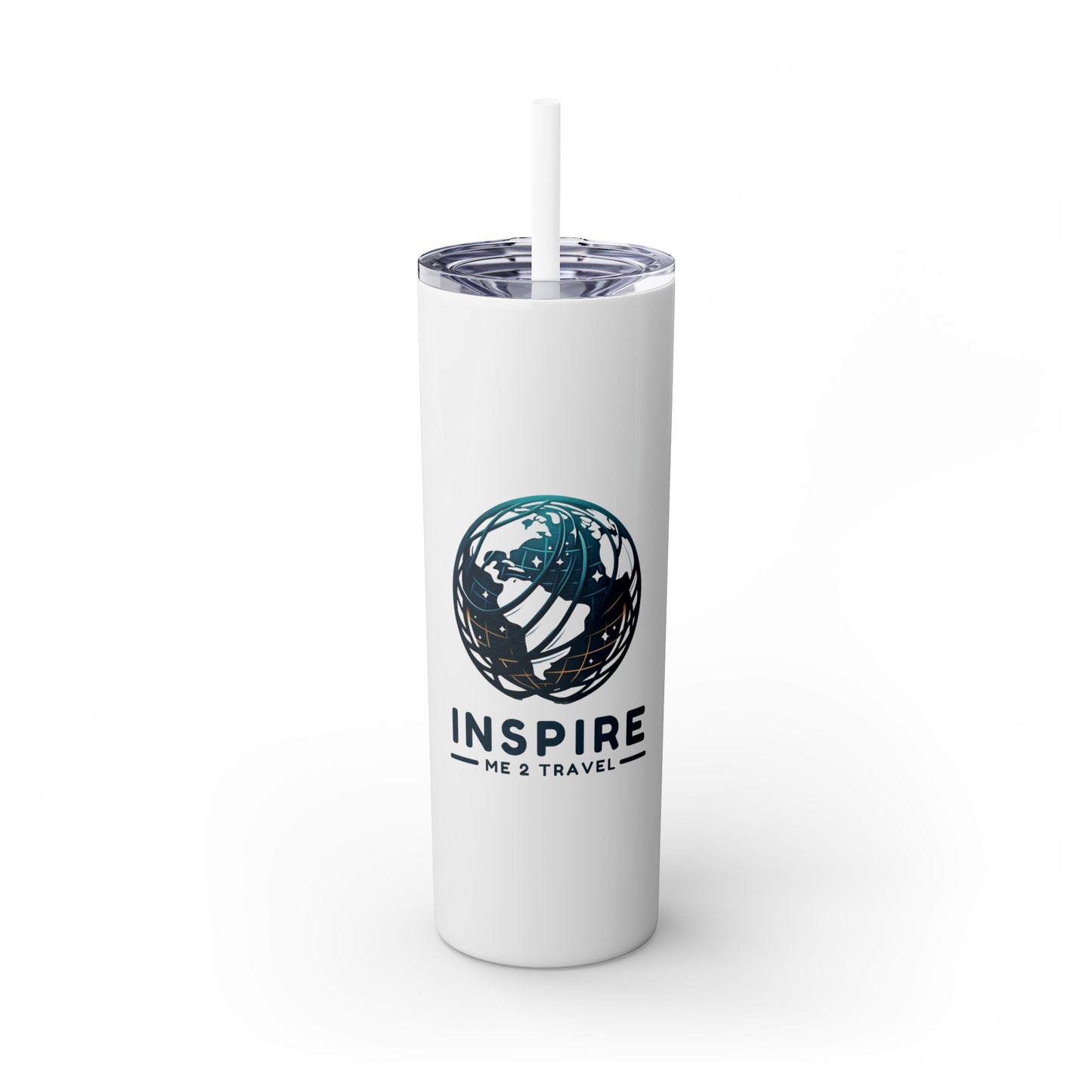 Inspire Me 2 Travel - Skinny Tumbler with Straw, 20oz