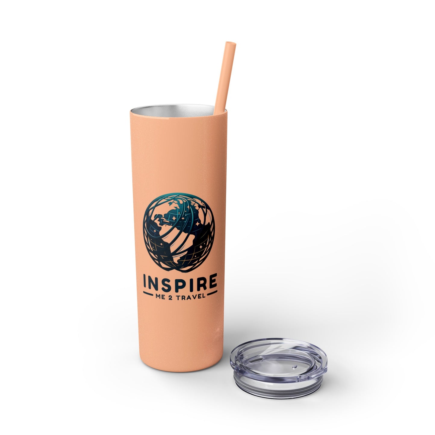 Inspire Me 2 Travel - Skinny Tumbler with Straw, 20oz