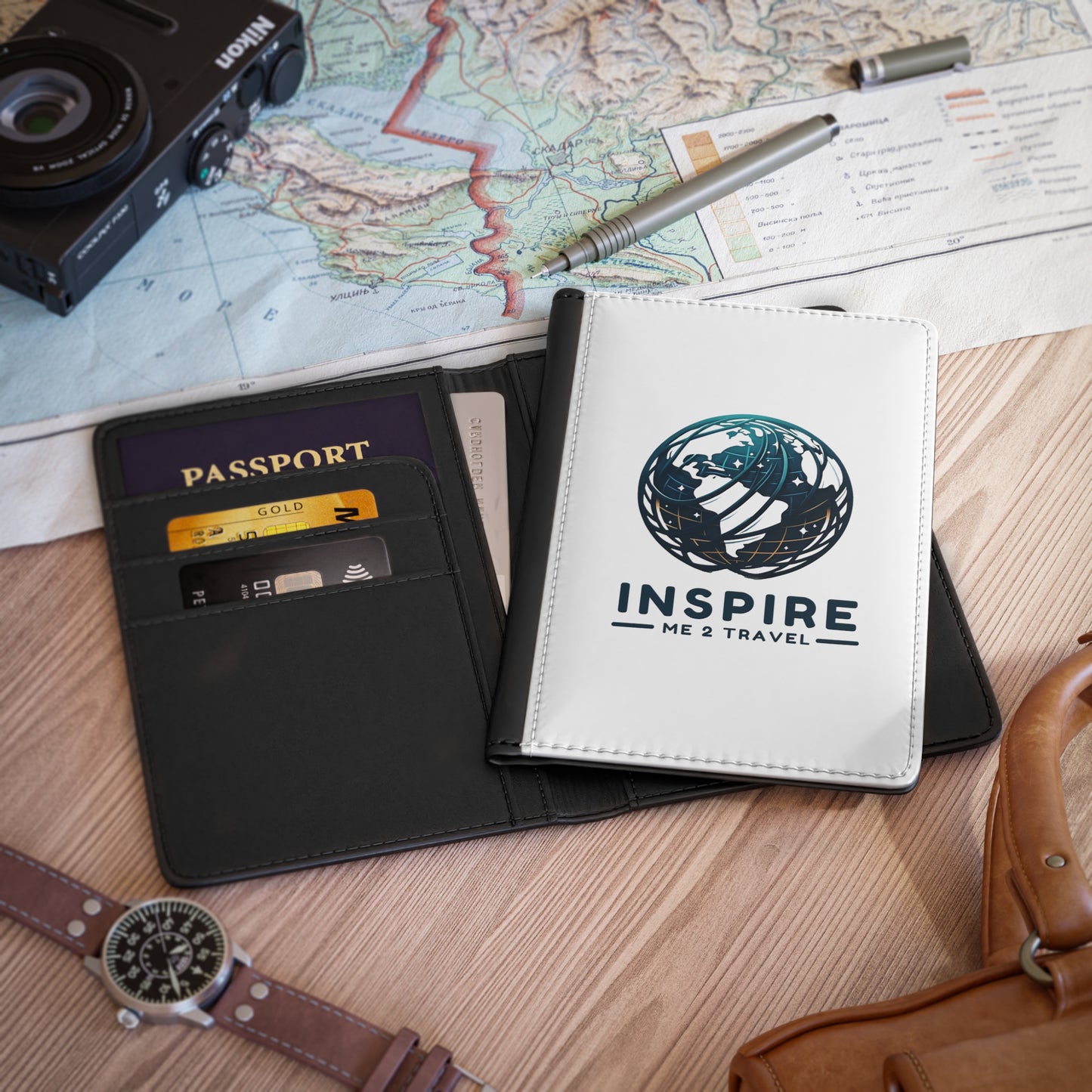 Inspire Me 2 Travel Passport Cover