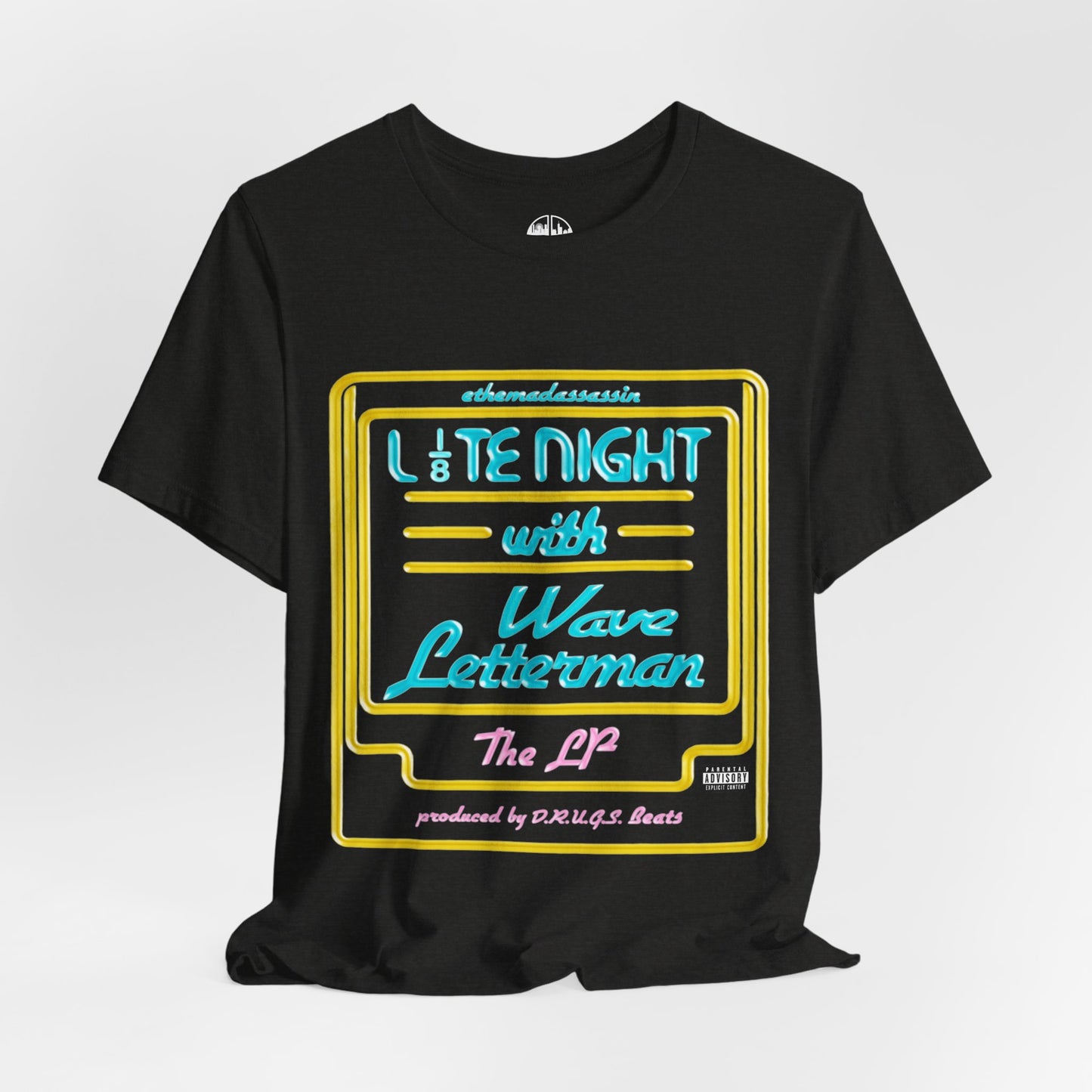 ethemadassassin - LATE NIGHT WITH WAVE LETTERMAN Unisex Tee