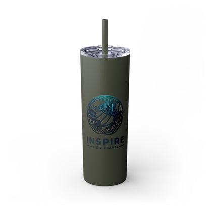 Inspire Me 2 Travel - Skinny Tumbler with Straw, 20oz