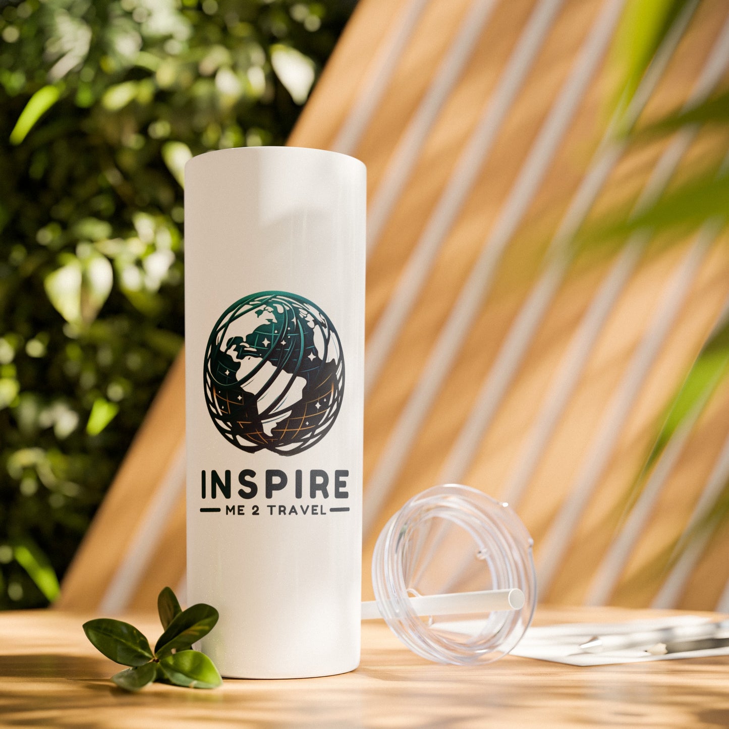 Inspire Me 2 Travel - Skinny Tumbler with Straw, 20oz