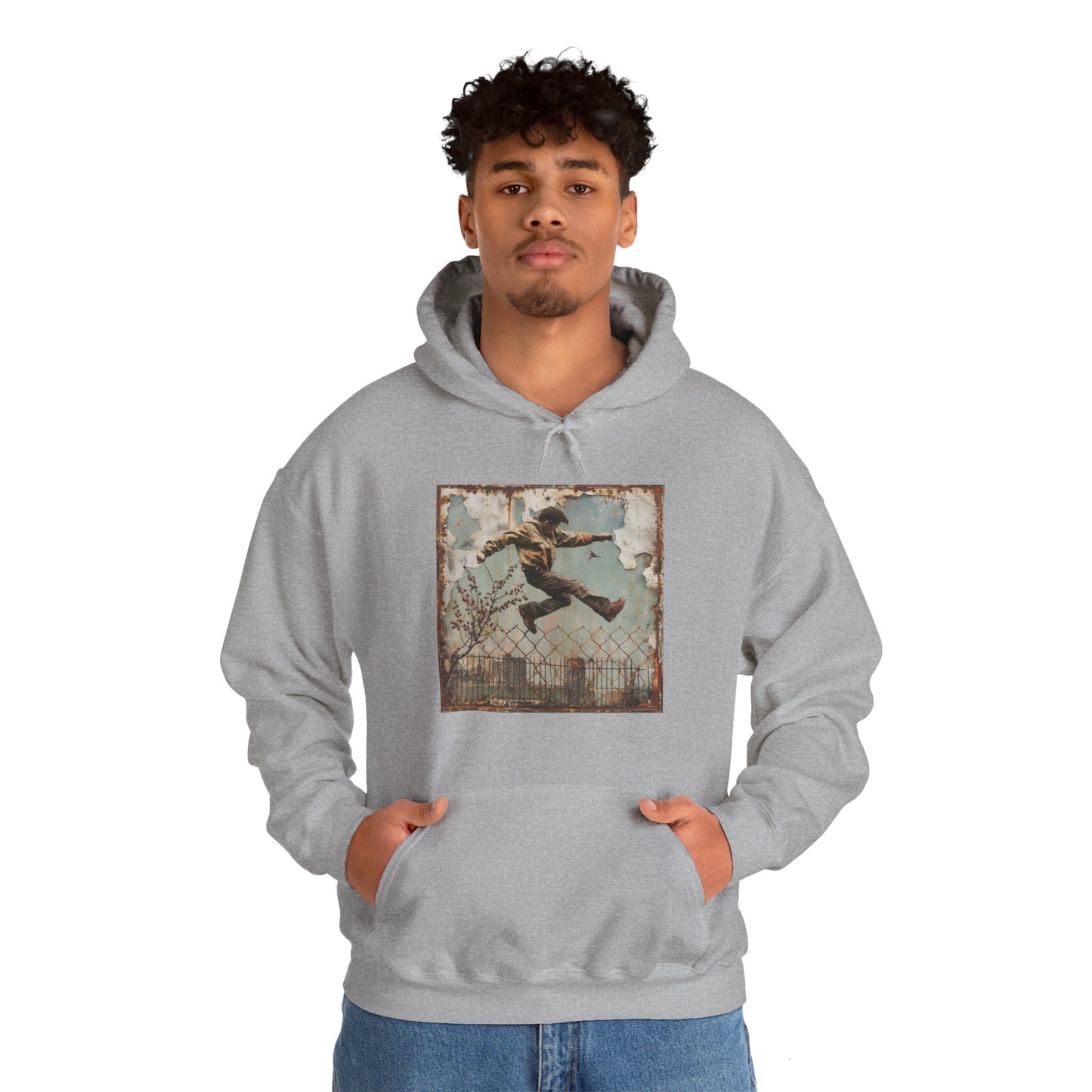 HOPPING THE FENCE - Hooded Sweatshirt