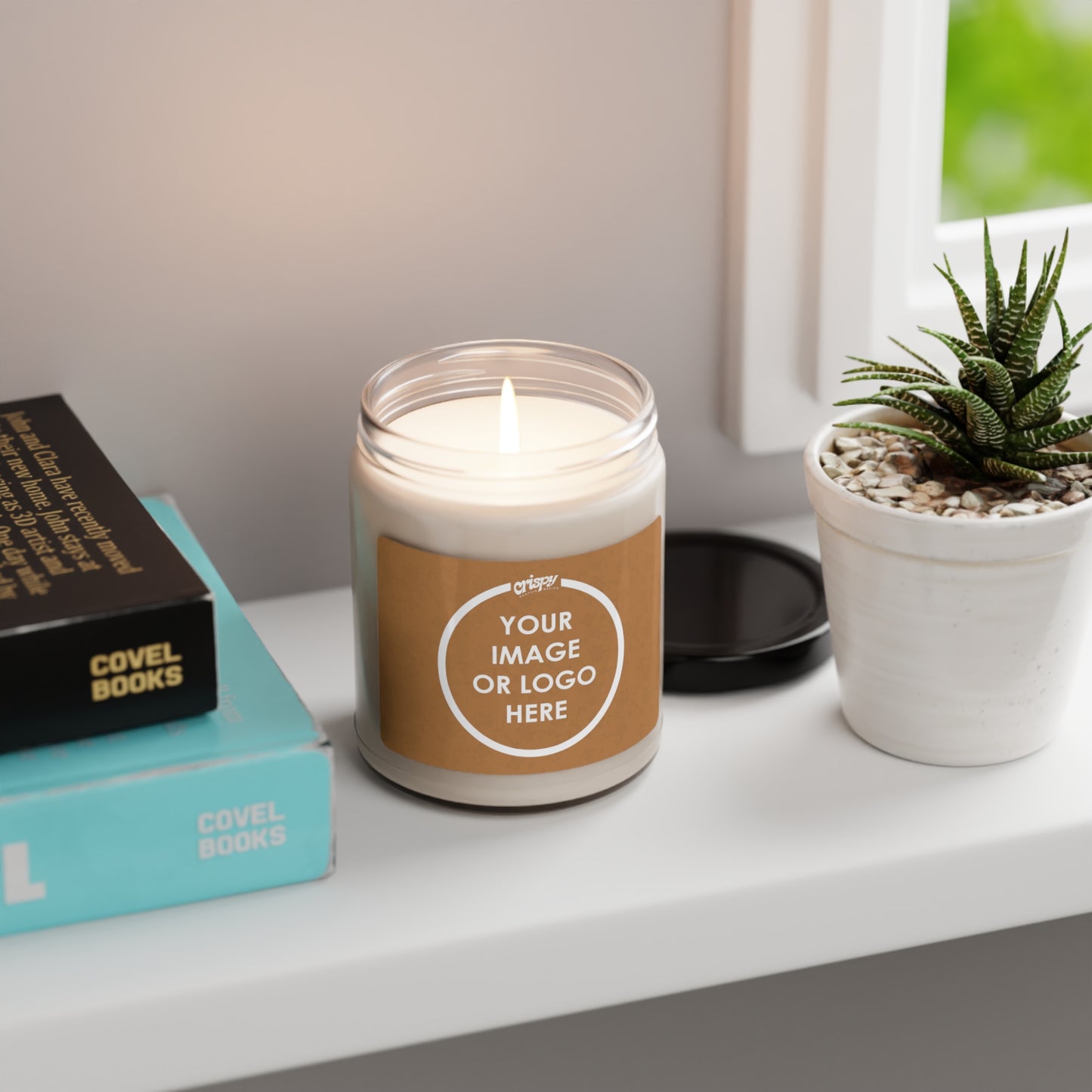 Personalized Scented Soy Candles (9oz) by Crispy Graphics