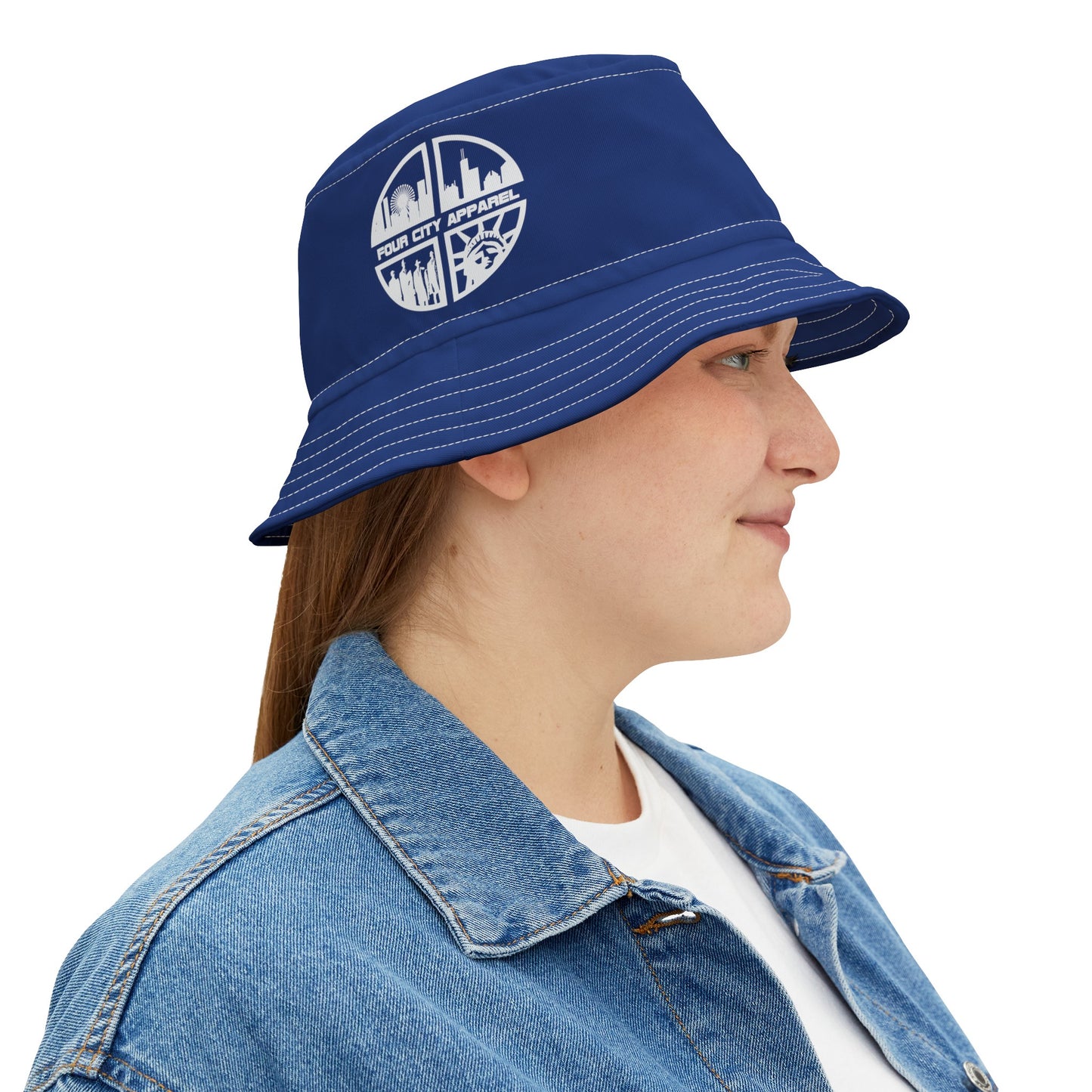 Four City Bucket Hat (Blue or Black)