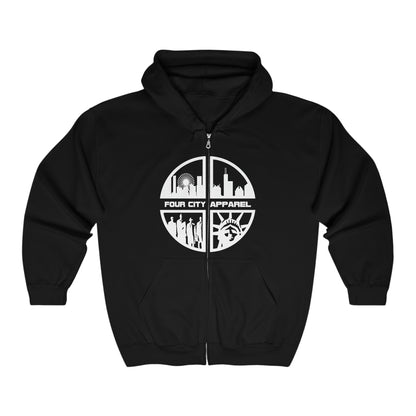 Four City Logo Zip-up Hoodie