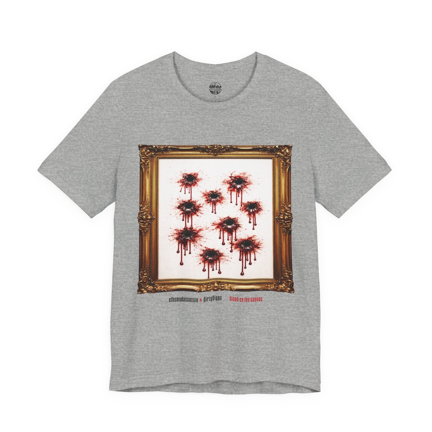 ethemadassassin BLOOD ON THE CANVAS Unisex Short Sleeve T-Shirt