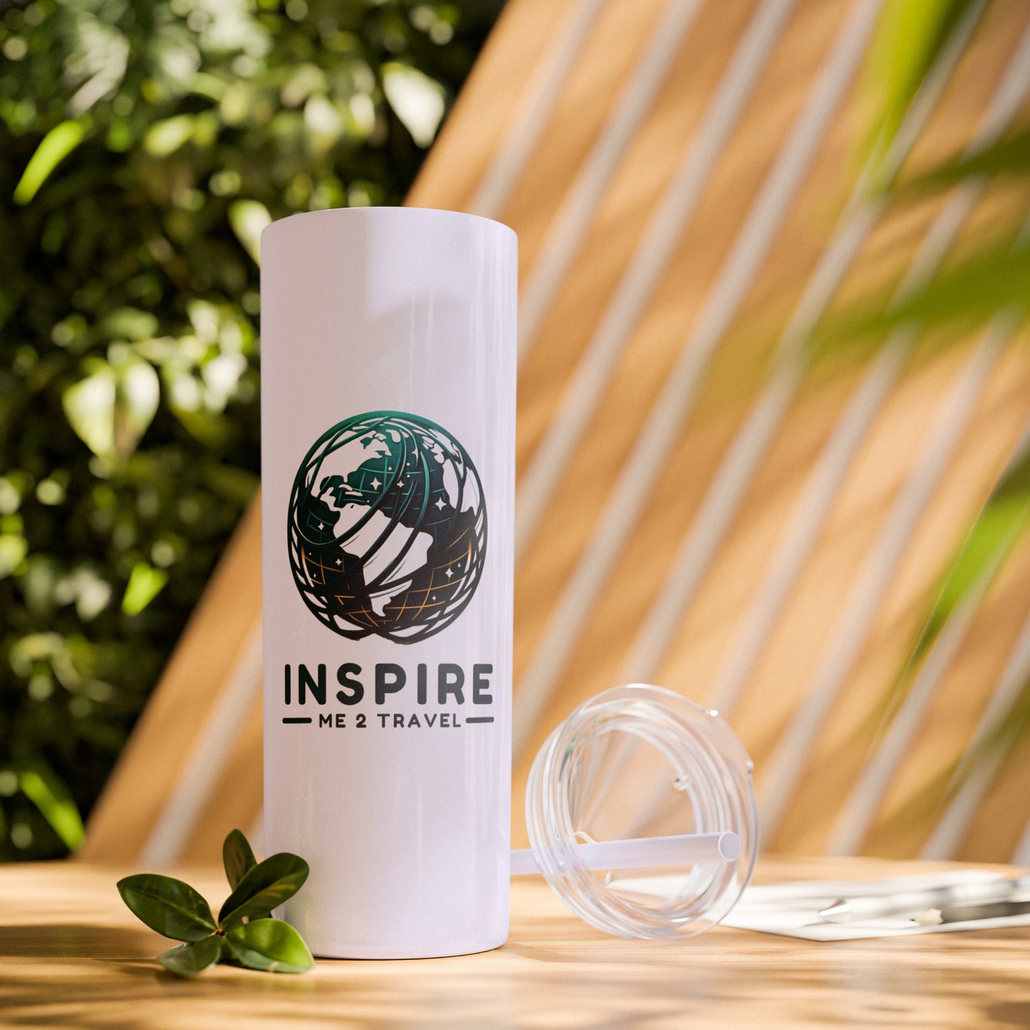 Inspire Me 2 Travel - Skinny Tumbler with Straw, 20oz