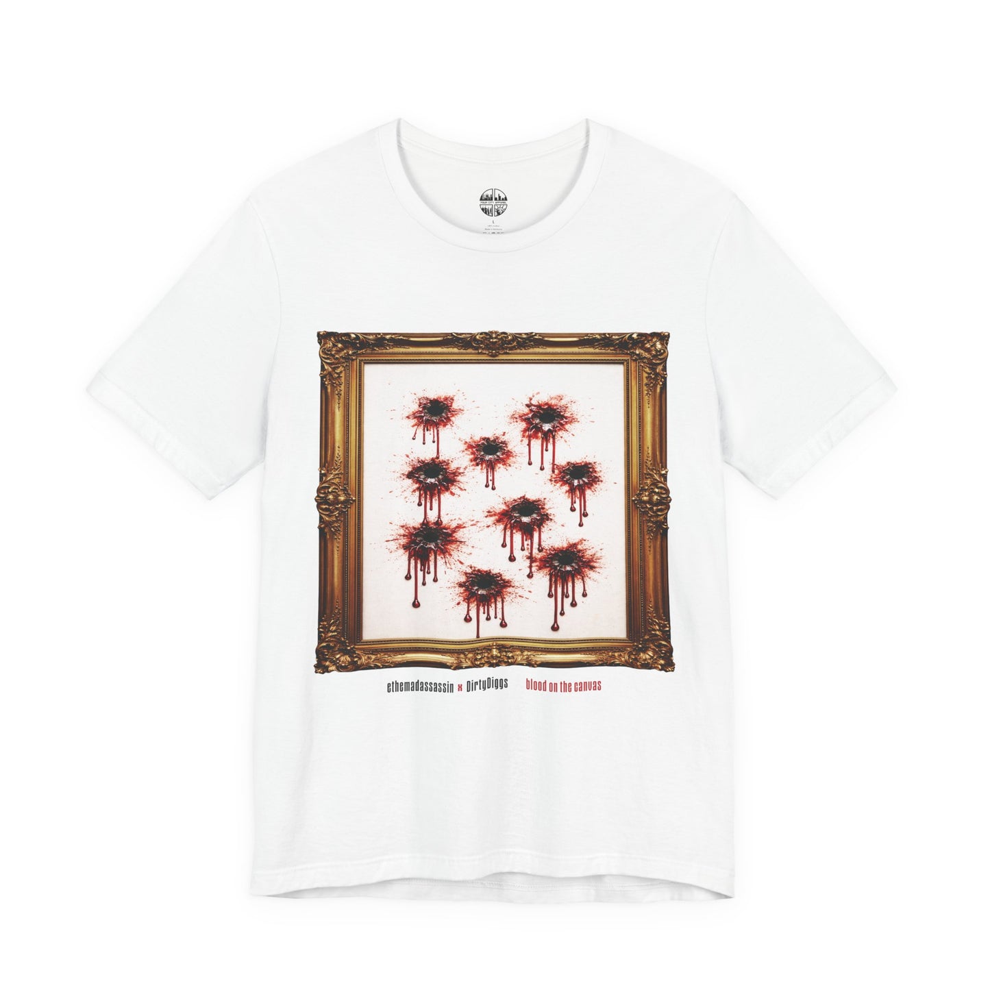 ethemadassassin BLOOD ON THE CANVAS Unisex Short Sleeve T-Shirt