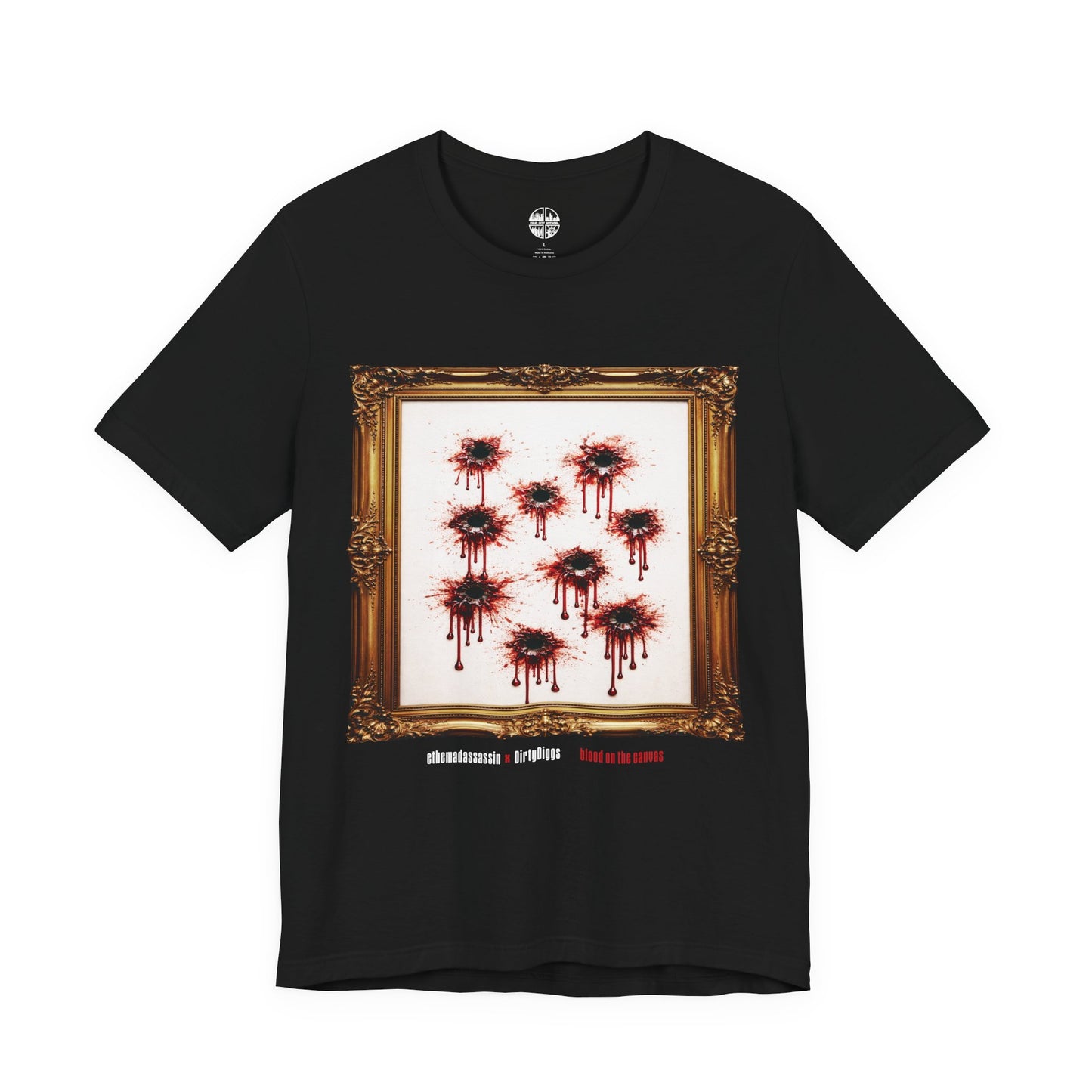 ethemadassassin BLOOD ON THE CANVAS Unisex Short Sleeve T-Shirt