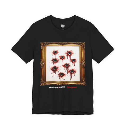 ethemadassassin BLOOD ON THE CANVAS Unisex Short Sleeve T-Shirt