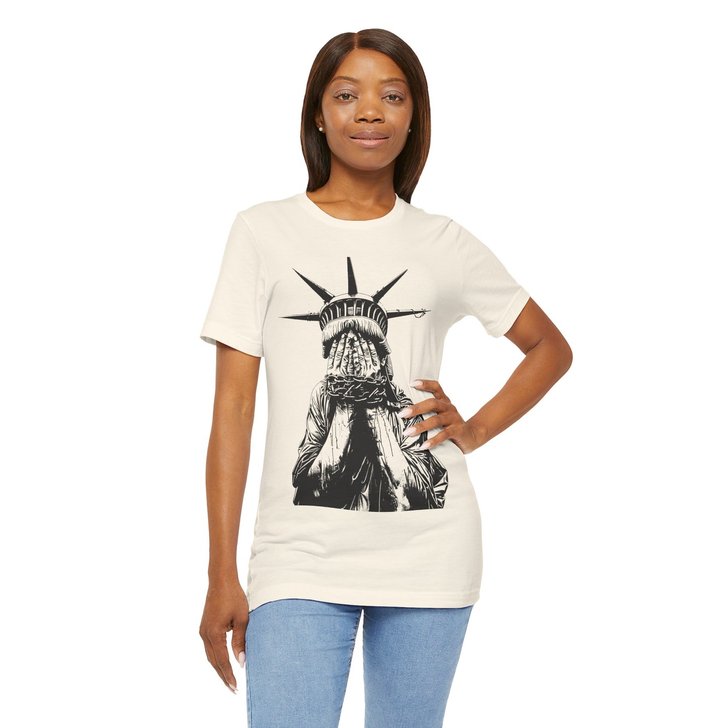 CHAINED LIBERTY - Unisex Short Sleeve T-Shirt