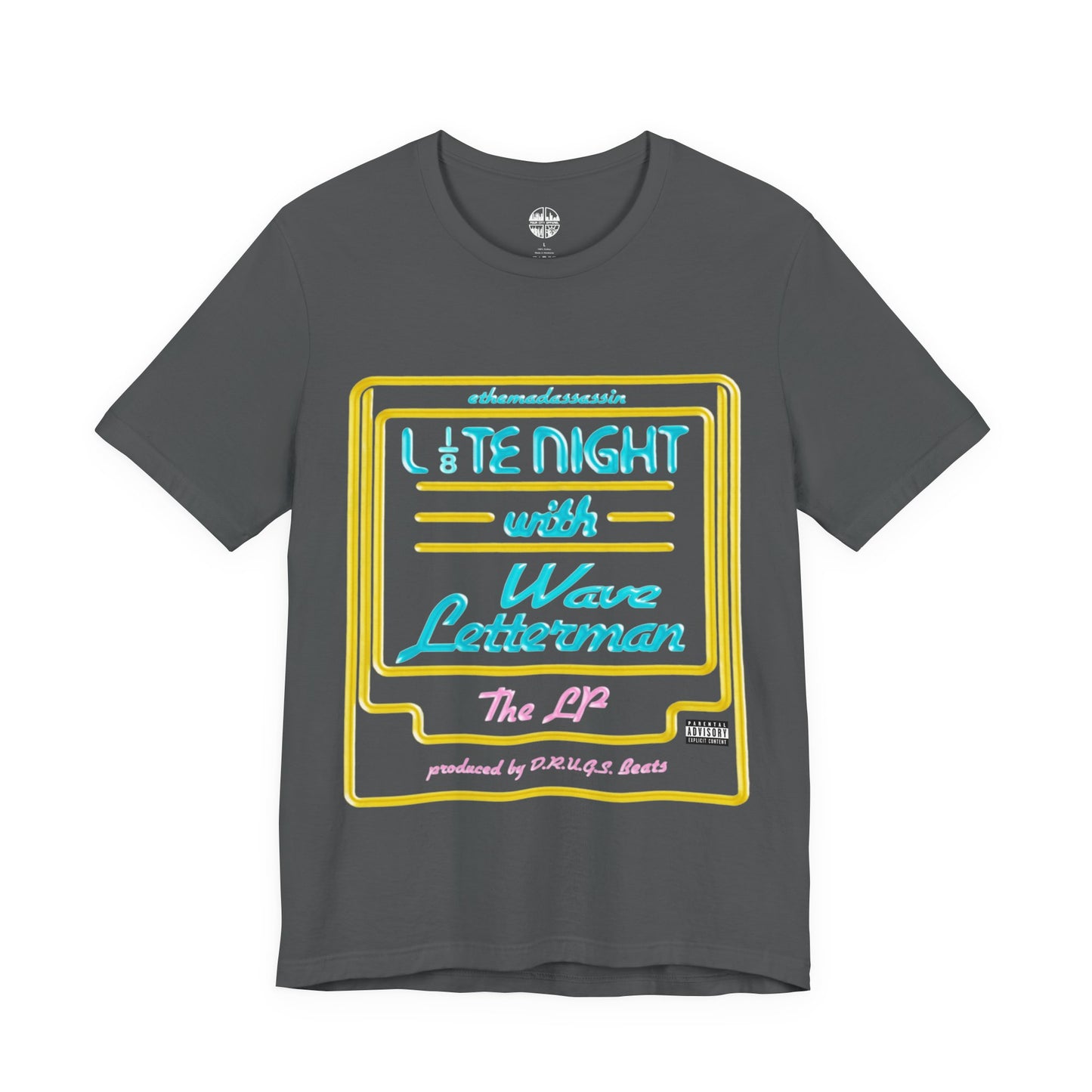 ethemadassassin - LATE NIGHT WITH WAVE LETTERMAN Unisex Tee