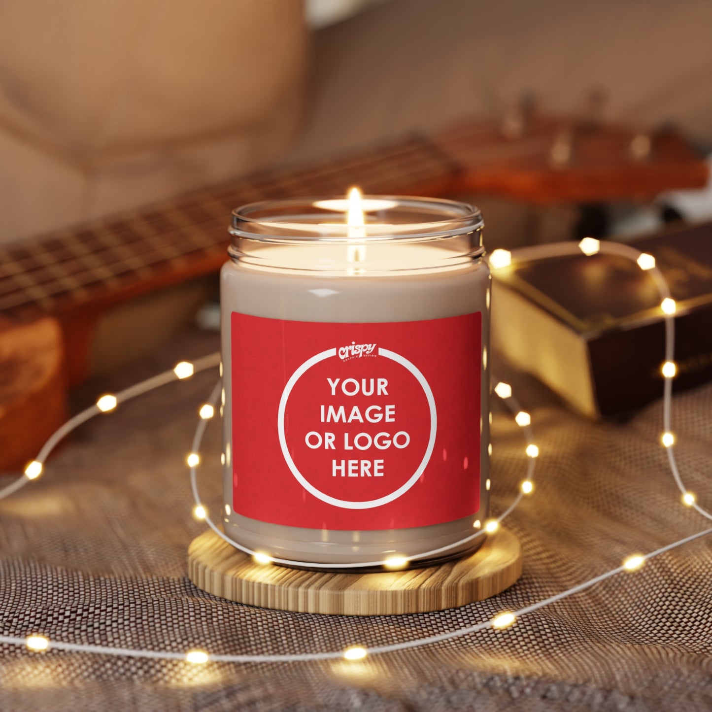 Personalized Scented Soy Candles (9oz) by Crispy Graphics