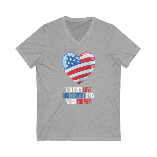 Love Our Country - Unisex Short Sleeve V-Neck