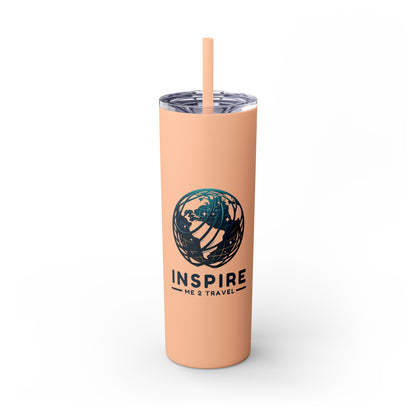 Inspire Me 2 Travel - Skinny Tumbler with Straw, 20oz