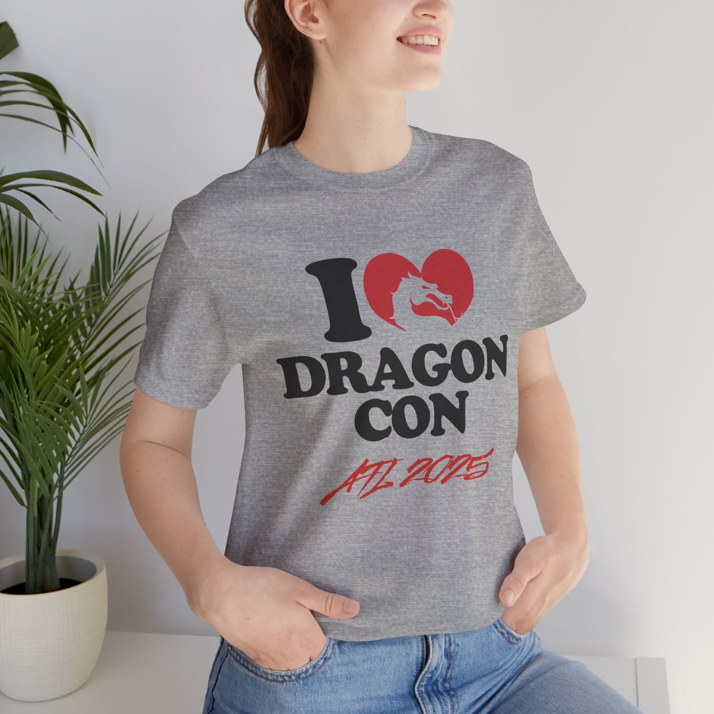 I Love Dragon Con Short Sleeve Tee, Unisex Dragon Con T-Shirt, Convention Shirt, Geek Apparel, Fan Event Tee