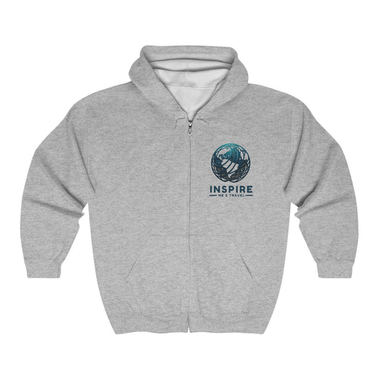 Inspire Me 2 Travel - No Excuses Full Zip Hoodie