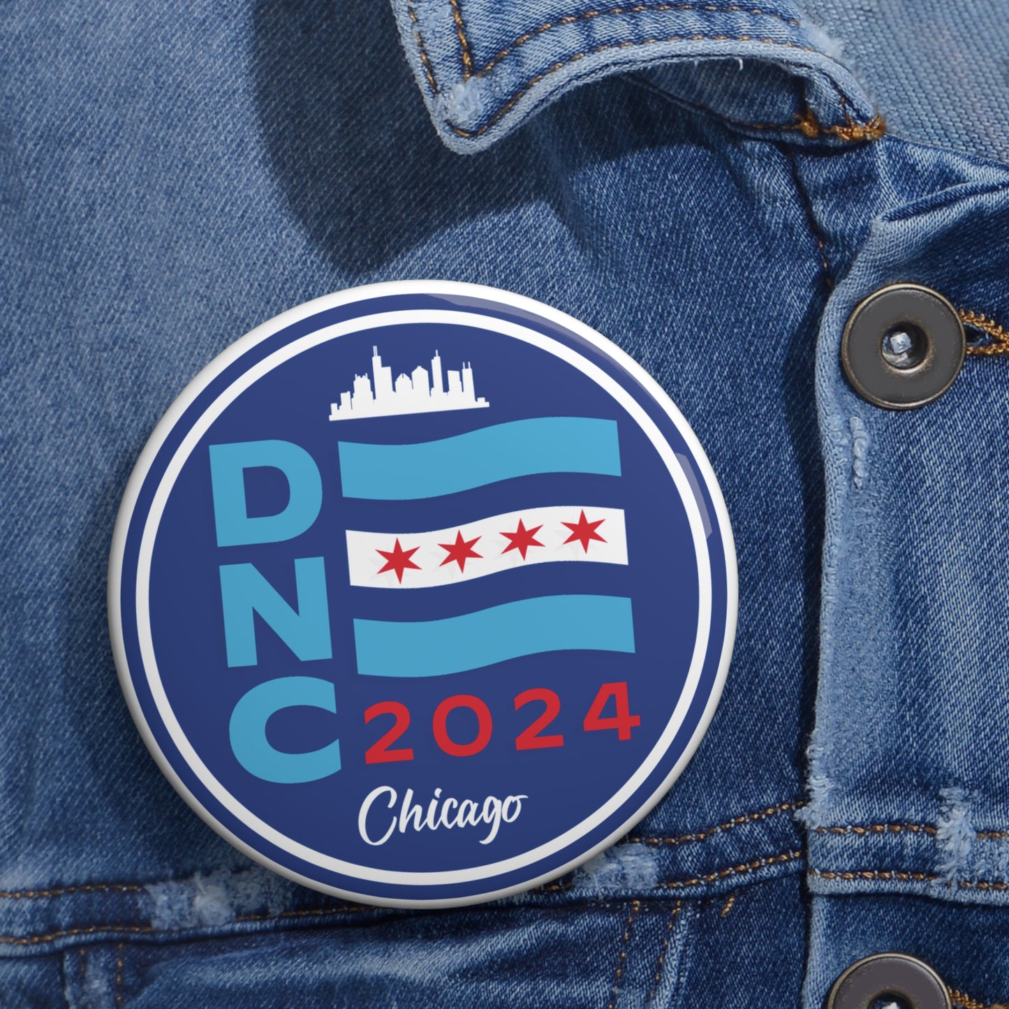 Chicago DNC 2024 Button