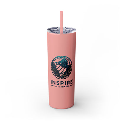 Inspire Me 2 Travel - Skinny Tumbler with Straw, 20oz