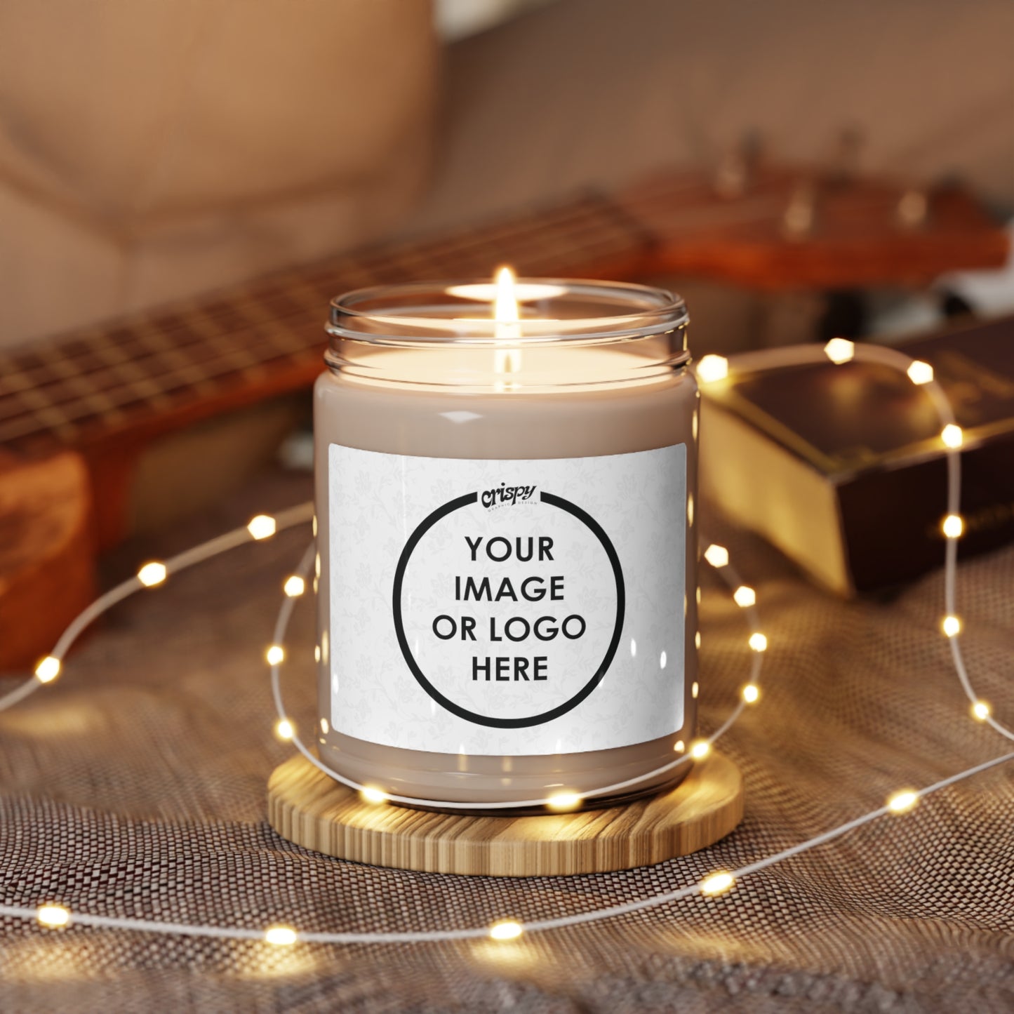 Personalized Scented Soy Candles (9oz) by Crispy Graphics