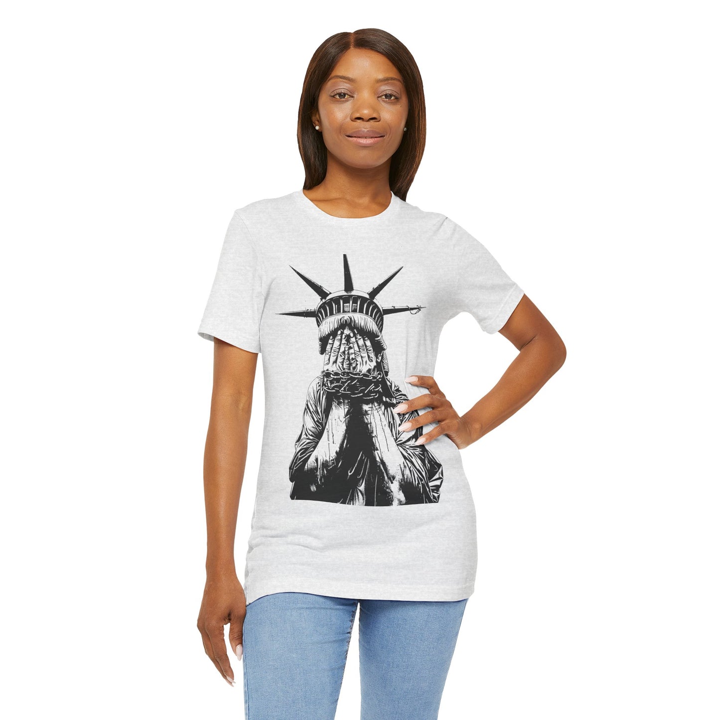 CHAINED LIBERTY - Unisex Short Sleeve T-Shirt