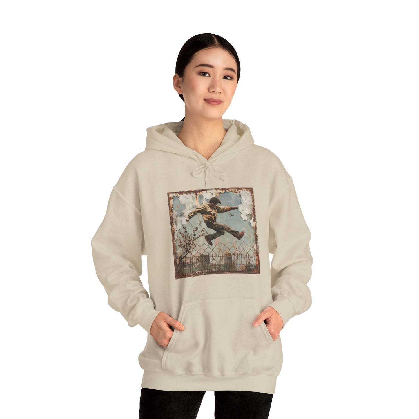 HOPPING THE FENCE - Hooded Sweatshirt