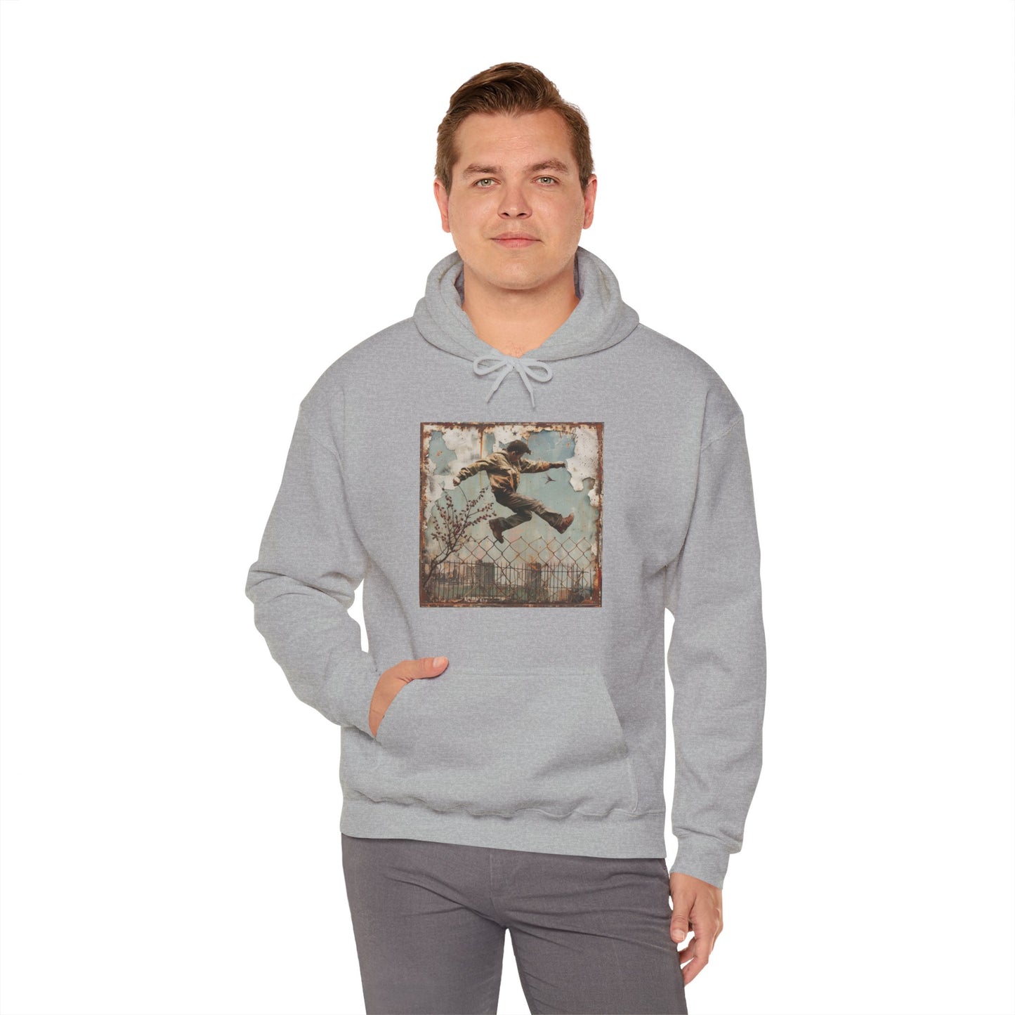 HOPPING THE FENCE - Hooded Sweatshirt