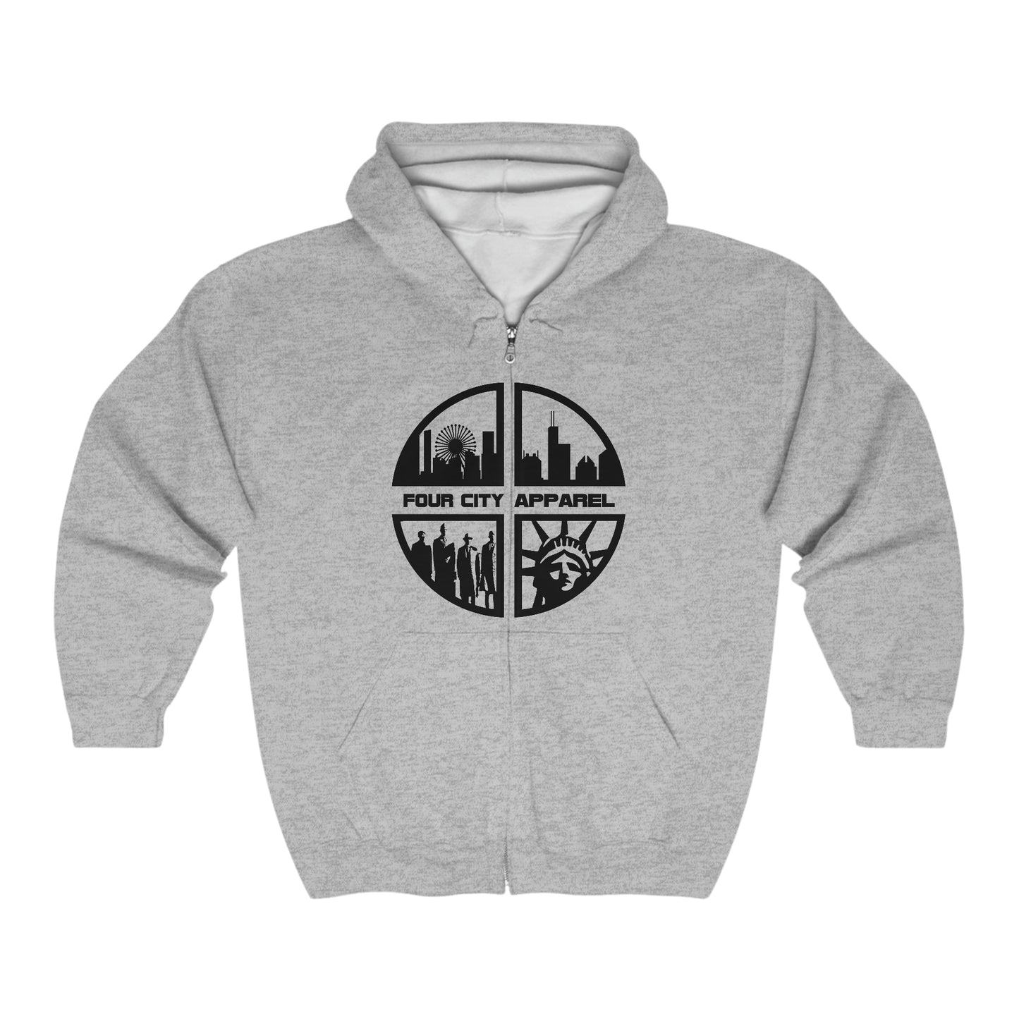 Four City Logo Zip-up Hoodie